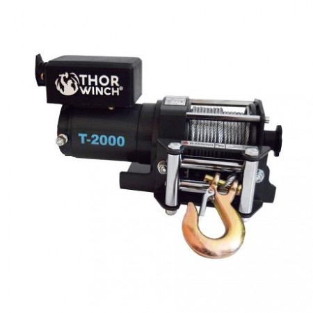  12V Thor Winch T-2000 - Wire - 907Kg 12V 